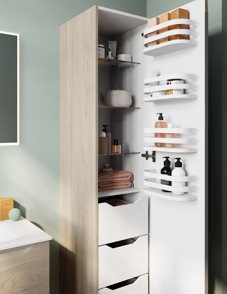 Mari 80 m/høyskap Lys eik Mari 80 m/høyskap Lys eik