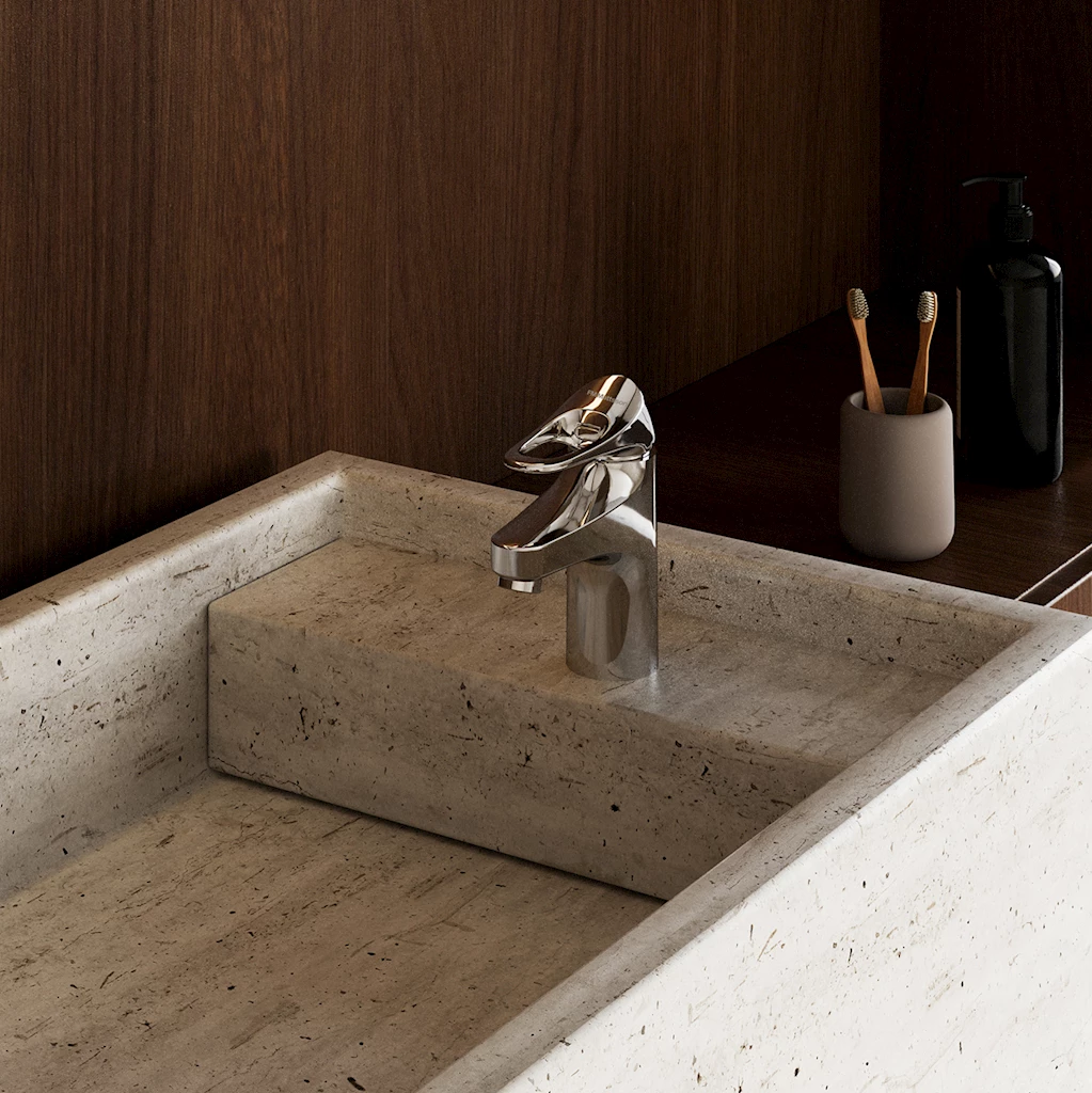 9000XE servantbatteri, krom 9000XE servantbatteri, krom